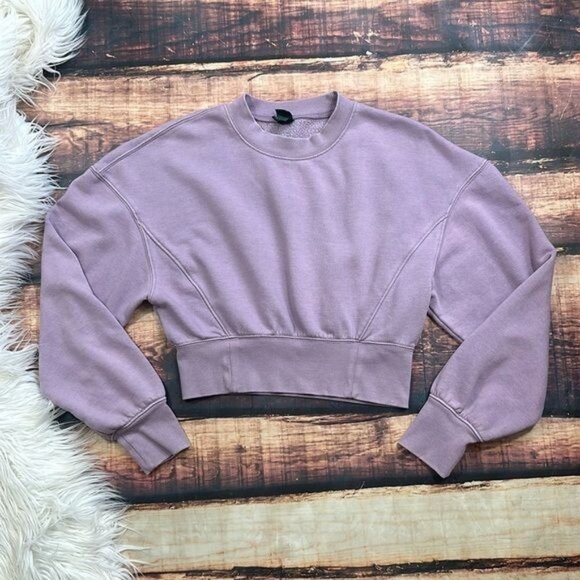 wild fable Purple Pullover Cropped - Picture 1 of 6